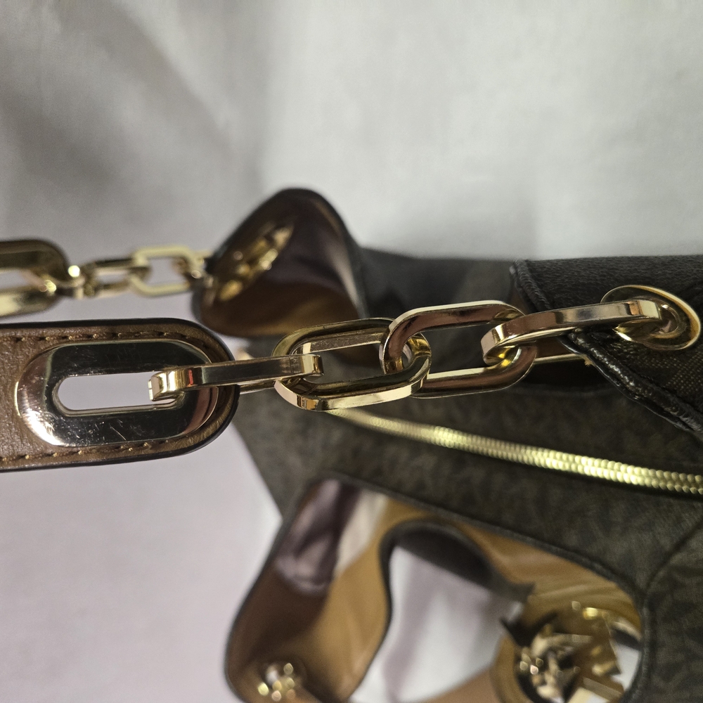 Michael Kors Brown Signature Tote Bag Never Used See Pics - Picture 6 of 10